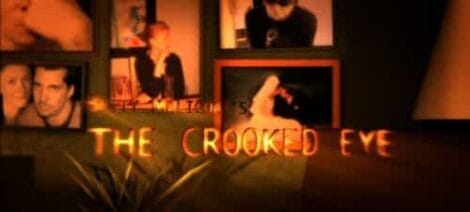 Image: A stylized image of a bar named "The Crooked Eye" with neon signage, featuring a collage of dimly lit photographs of various people in the background. -- D.C. Douglas