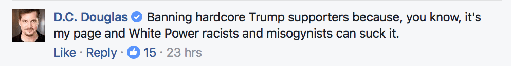 Fans And Flames: Trumping Trumpsters | D.c. Douglas dc douglas response