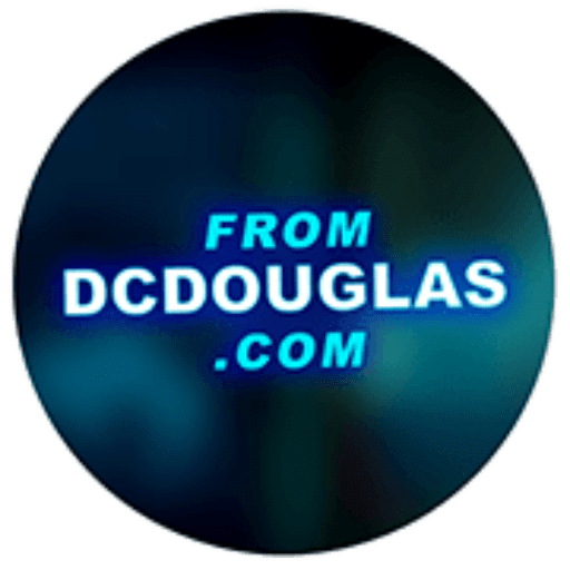 The logo for actor and voice over talent DC Douglas' official website.