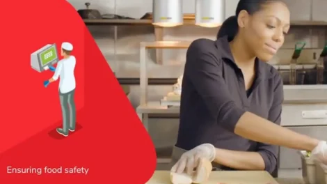 Navigating The Intricacies Of Medical Narration: From Corporate Videos To Patient Education | D.c. Douglas Illustration of a woman preparing food while ensuring food safety in a kitchen environment.