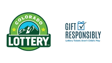 Voice Over: Radio, Streaming, &Amp; Podcast Commercials | D.c. Douglas Colorado Lottery logo featuring mountains and a responsible gaming message about lottery tickets.