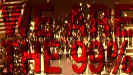 Gadfly: Breaking News &Amp; Tweaked Nipples | D.c. Douglas Image featuring the text 'We Are The 99%' over a crowd of people at a protest.