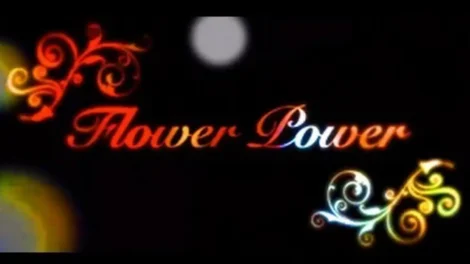 Short Films Library: D.c. Douglas | D.c. Douglas Text design featuring the words 'Flower Power' with decorative swirls in vibrant colors.