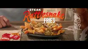 Top 5 Best Commercials Of 2025 | D.c. Douglas Plate of Steak Rattlesnake Fries topped with jalapeños and cheese.