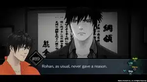 A male character with dark hair wearing an orange shirt, depicted in a manga style.