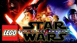 Cover image for LEGO Star Wars: The Force Awakens featuring various LEGO characters and lightsabers.