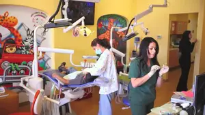 Navigating The Intricacies Of Medical Narration: From Corporate Videos To Patient Education | D.c. Douglas Dental office featuring pediatric care with colorful decor and dental equipment.