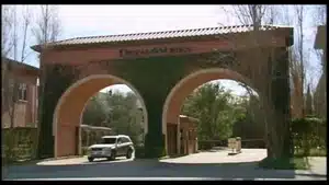 Navigating The Intricacies Of Medical Narration: From Corporate Videos To Patient Education | D.c. Douglas Entrance archway featuring two large arches with a sign above and greenery on the sides.