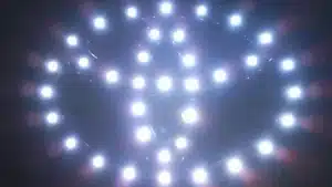 Voice Over: Radio, Streaming, &Amp; Podcast Commercials | D.c. Douglas A star shape created with multiple bright LED lights against a dark background.