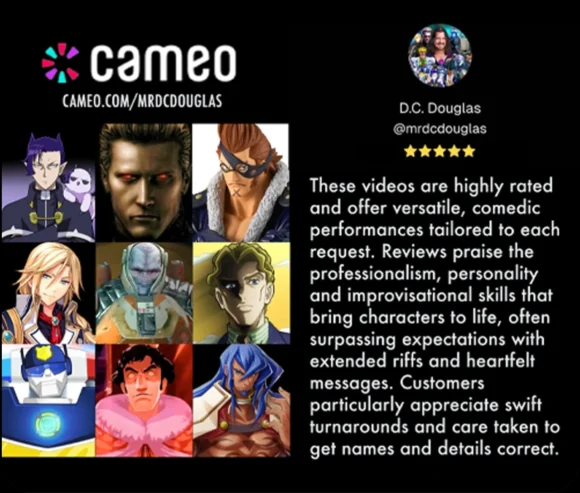 Autographs, Cameos &Amp; Lapdances! | D.c. Douglas DC Cameo Rave Reviews